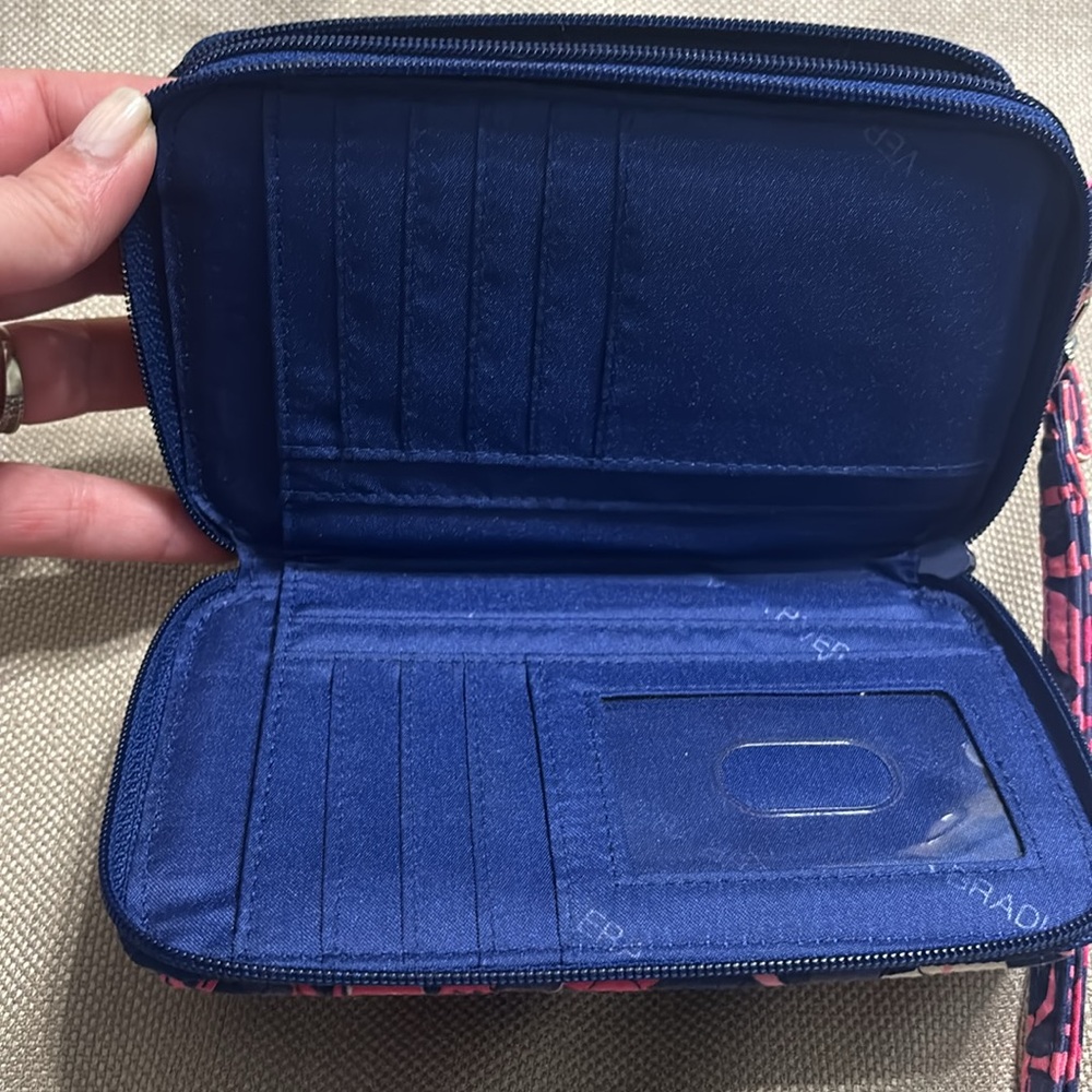 Vera Bradley Pink and Blue Floral Crossbody Bag - Picture 3 of 8